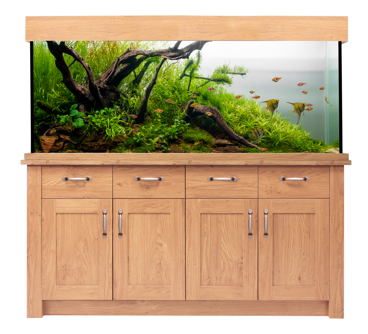 Aquarium and cabinet