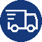 Fast UK delivery icon representing quick and reliable shipping service across the United Kingdom.