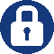 Safe and secure payments icon featuring a padlock symbol, representing encrypted and trusted online transactions.
