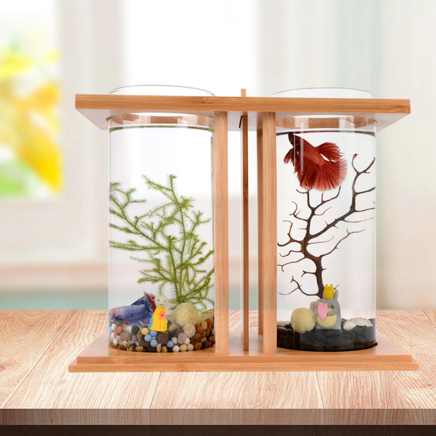 Dual Glass Mini Betta Fish Tank