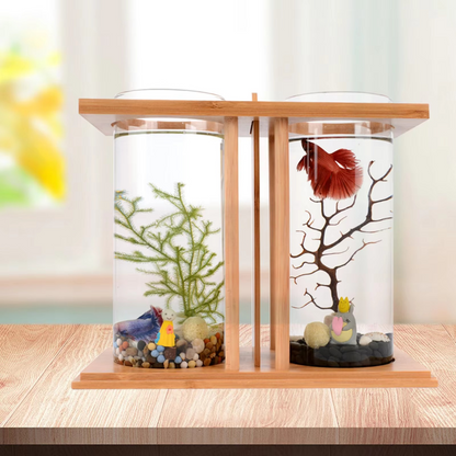 Dual Glass Mini Betta Fish Tank