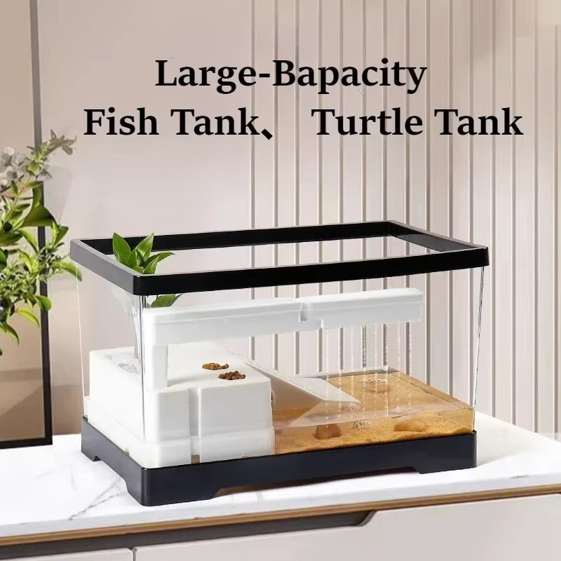 Transparent Acrylic Fish Tank with Breeding Box