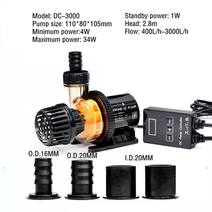 Ultra-Quiet Submersible Aquarium Water Pump with Controller