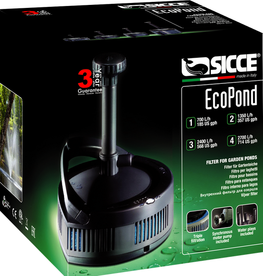 Sicce Ecopond Submersible Pump and Filter