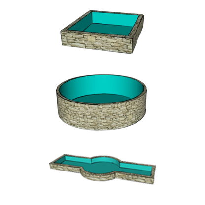 Box welded pond liner, made to measure
