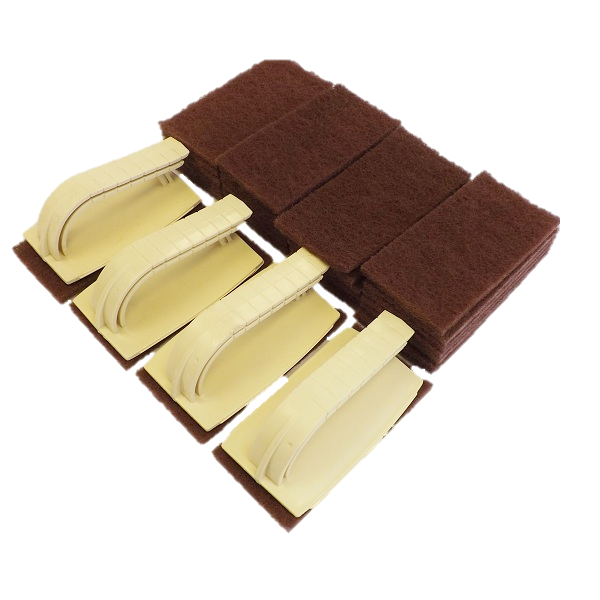 Elevate QuickScrubber Kit: Handles & Pads for Pond Liner Priming