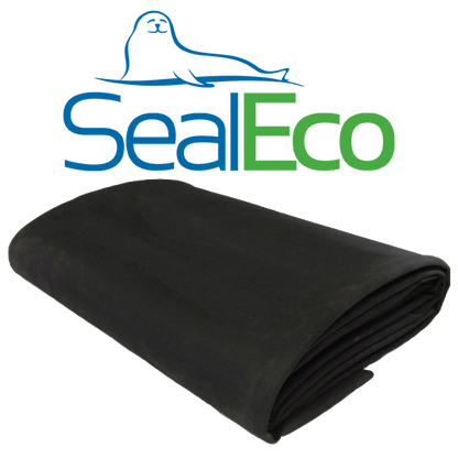 Close-up of SealEco EPDM pond liner texture and colour
