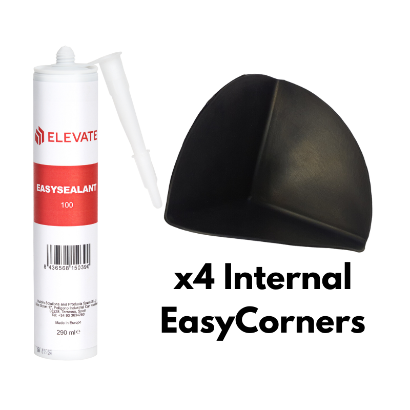Elevate EasyCorner Internal Set - Prefabricated EPDM Corner for Pond Liners
